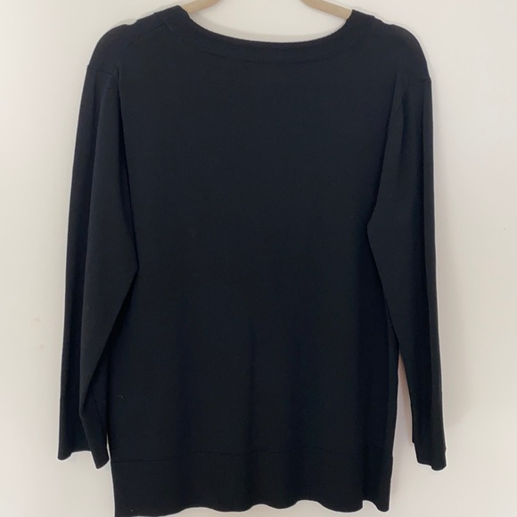 Spence black v neck cardigan - Picture 2 of 9